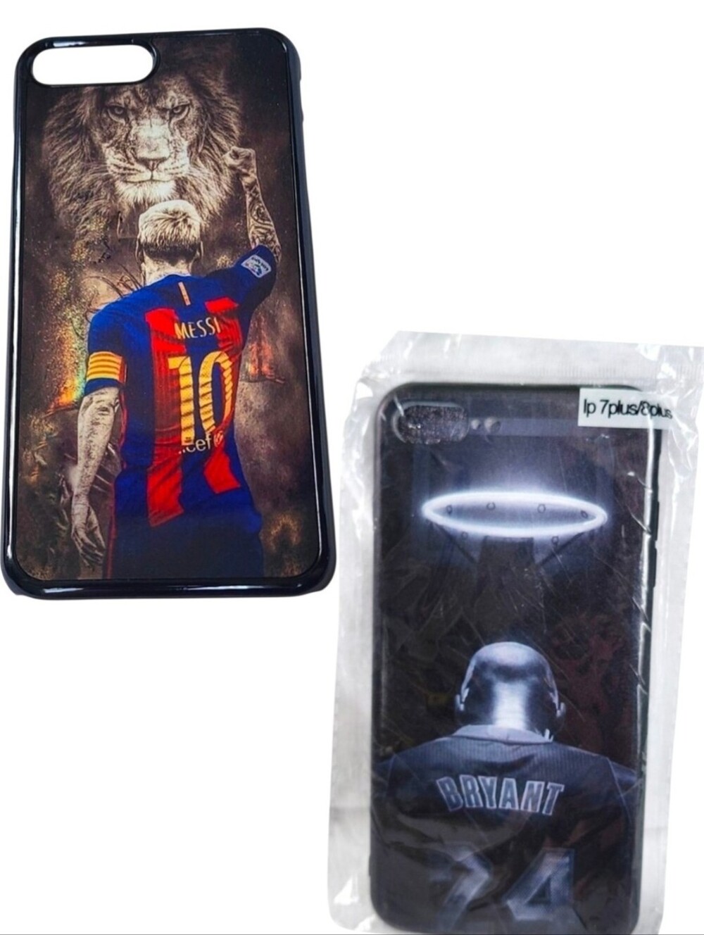 2pc Lionel Messi Barcelona & Kobe Bryant cases For iPhone 6/7/8/SE Plus